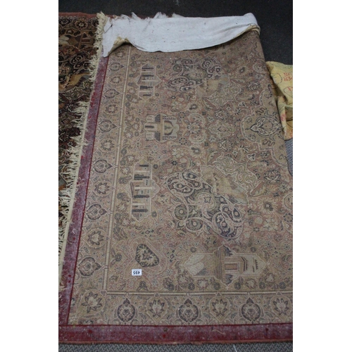 494 - A large modern rug, measuring 78