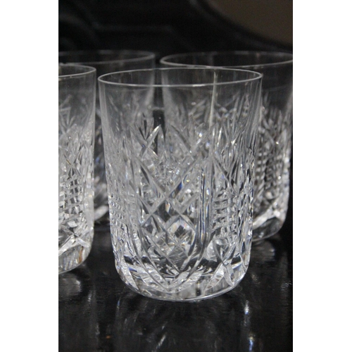 514 - A set of six Waterford Crystal glasses (a/f).