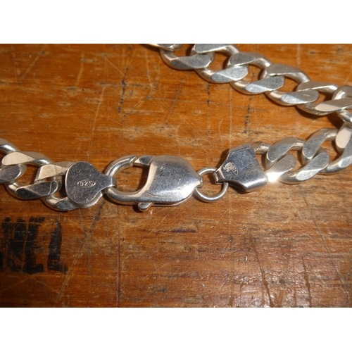 110 - A Sterling Silver curb 20