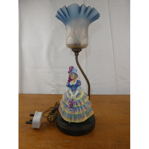 135 - A Royal Doulton figure table lamp.