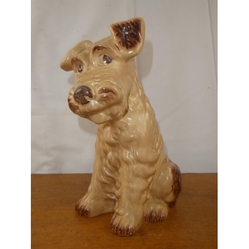 139 - A large vintage Sylvac pottery Terrier dog.