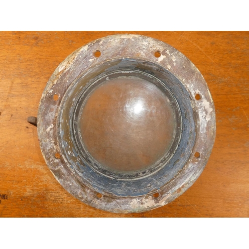 187 - An antique porthole. 12 inch height x  x 4.5 inch width