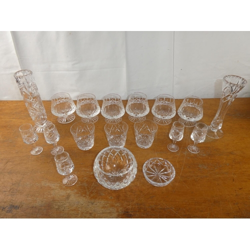 232 - A set of six Brandy glasses and more.