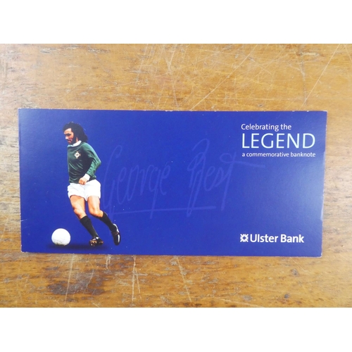 238 - An Ulster Bank George Best £5 note in original folder/ wallet.