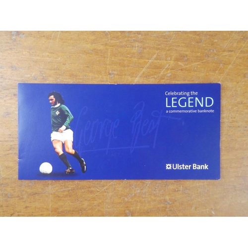 240 - An Ulster Bank George Best £5 note in original folder/ wallet.