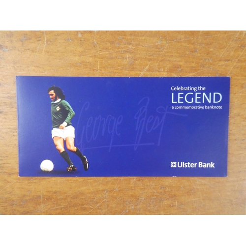 241 - An Ulster Bank George Best £5 note in original folder/ wallet.