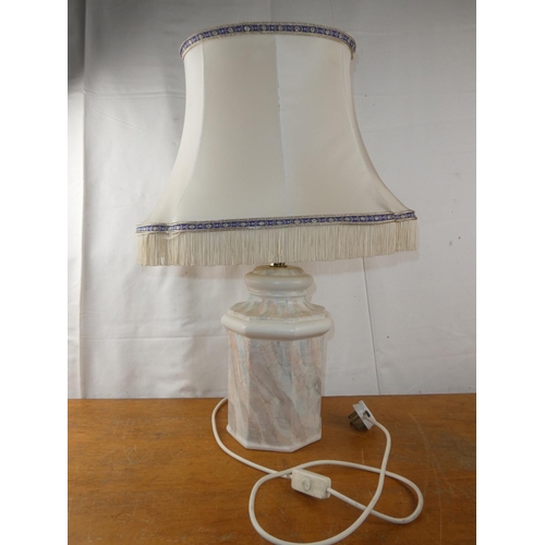 250 - A table lamp and shade