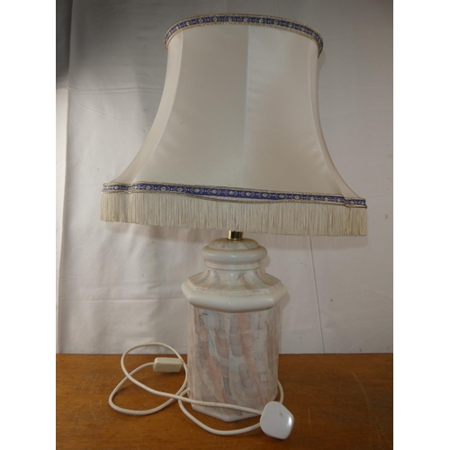 250 - A table lamp and shade