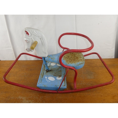 573 - A vintage/ retro Mobo rocking horse