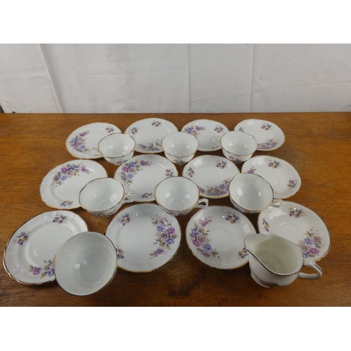 180 - A vintage Glendale bone china tea set.