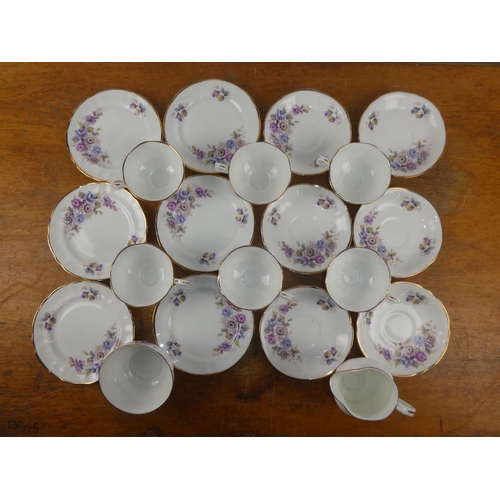 180 - A vintage Glendale bone china tea set.