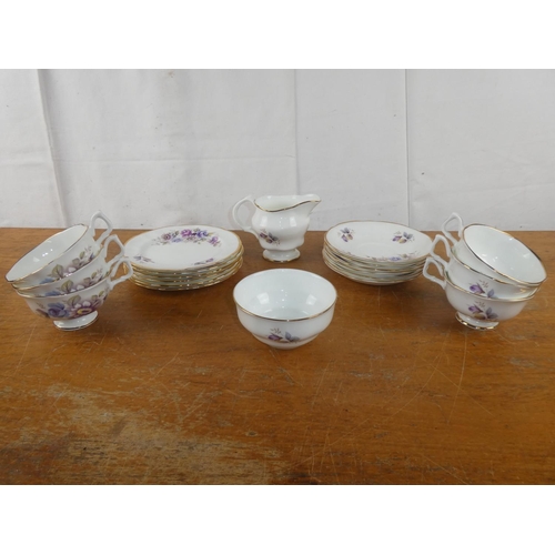 180 - A vintage Glendale bone china tea set.