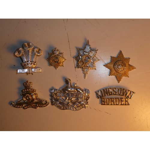 200 - An assortment of military and police badges.