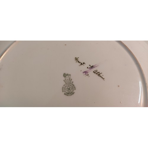 77 - A stunning limited edition Royal Doulton plate signed by Margret J. Atkins.