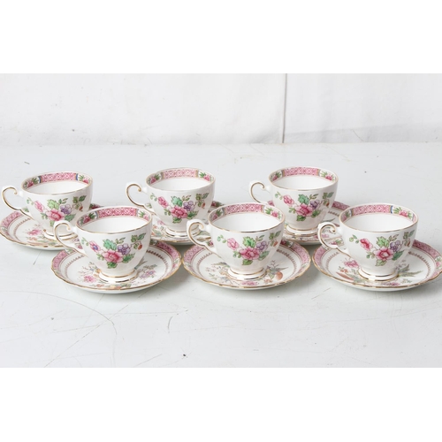 224 - A Tuscan bone china teaset.