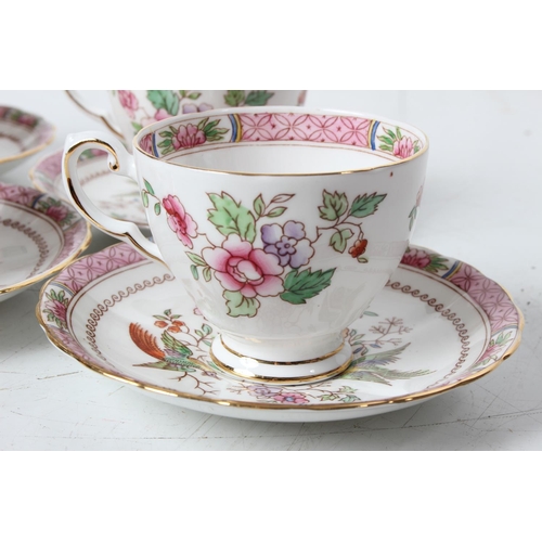 224 - A Tuscan bone china teaset.