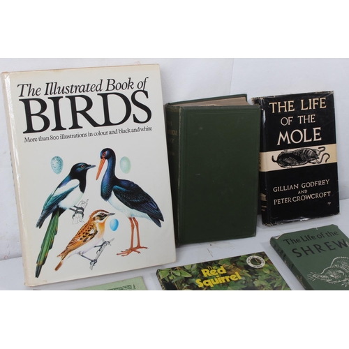 228 - A collection of vintage wildlife books to include The Sacred Tree by Glennie Kindred.