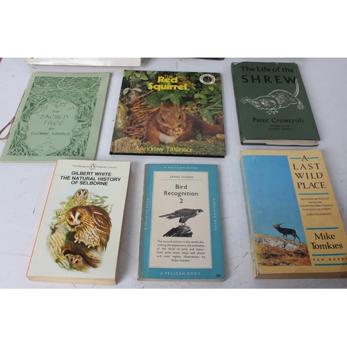 228 - A collection of vintage wildlife books to include The Sacred Tree by Glennie Kindred.