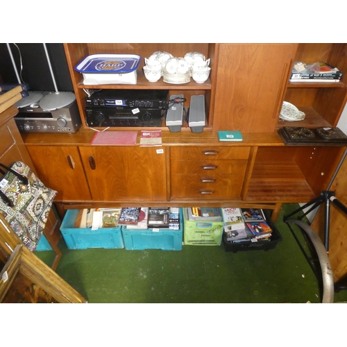 108 - A vintage/ Mid Century sideboard/ credenza, in need of some restoration.