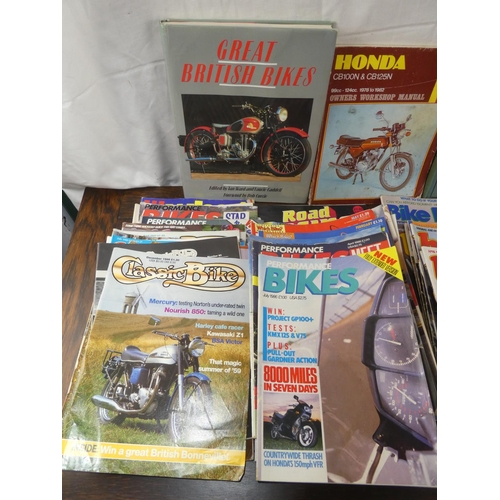 112 - A collection of motorbike magazines to include Motorcycle International, High Performance, Bike and ... 