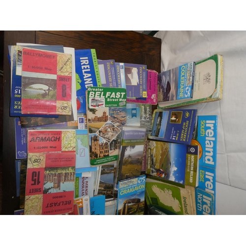 138 - A large lot of assorted maps, travel leaflets, books and more.