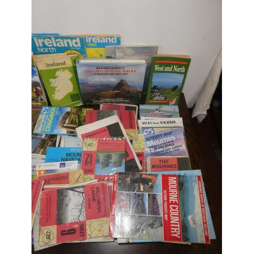 138 - A large lot of assorted maps, travel leaflets, books and more.