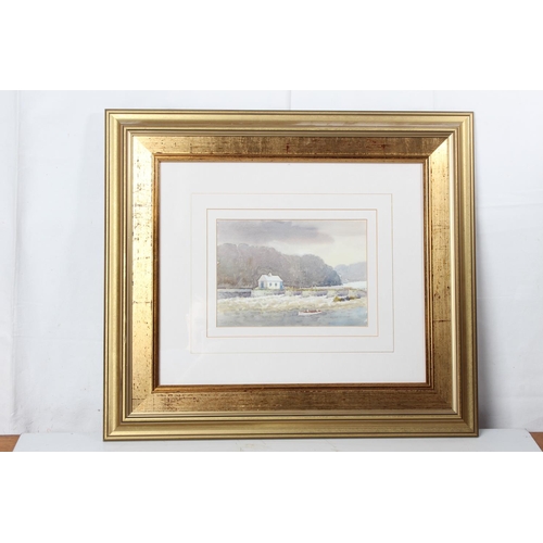 65 - A gilt framed watercolour signed W J Mullan.