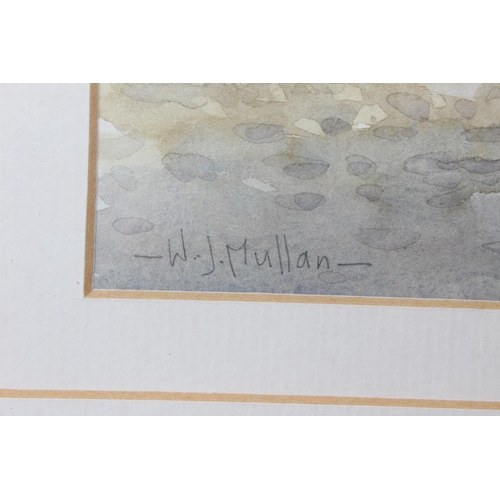 65 - A gilt framed watercolour signed W J Mullan.