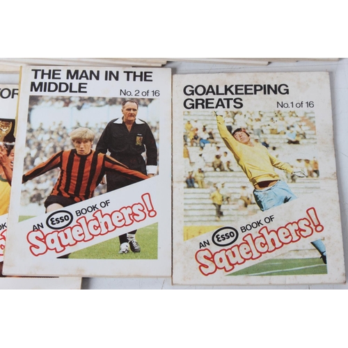 97 - A complete set of sixteen 1970s Esso Book of Squelchers miniature football books