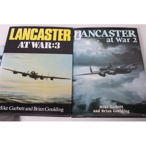 99 - A collection of hardback books all with dust jackets on the history of the Lancaster aircraft to inc... 