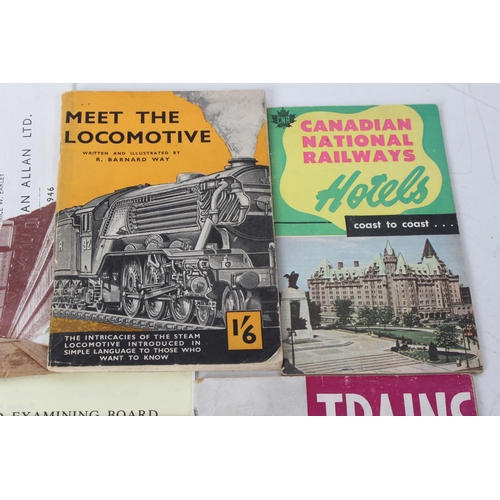 358 - A collection of vintage Trains Illustrated booklets - Railway Memories book by Rixon Bucknall and Do... 