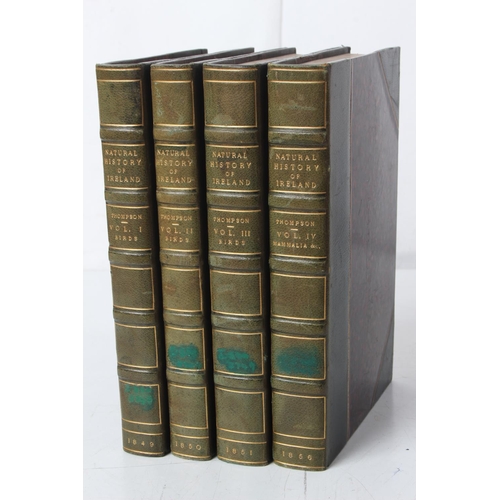 359 - Four leather bound volumes 'National History of Ireland' by Wm Thompson.

Volume I - Natural History... 