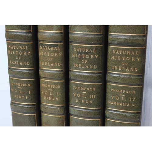 359 - Four leather bound volumes 'National History of Ireland' by Wm Thompson.

Volume I - Natural History... 