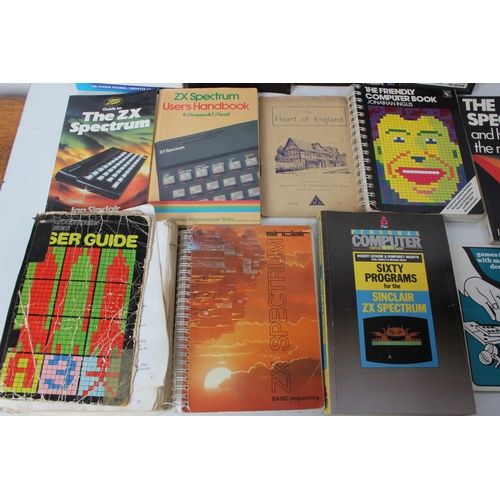 A lot of vintage ZX Spectrum books.