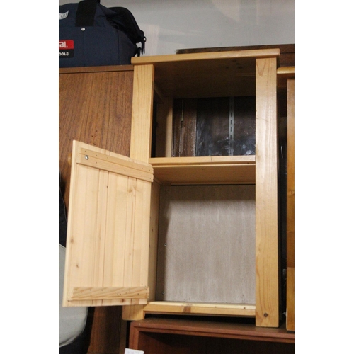 377 - A pine bedside locker.