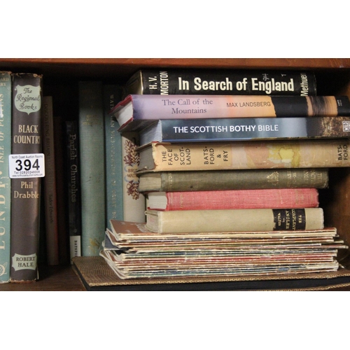 394 - A lot of English history books and more to include The Marshall Cavendish Fisherman's Handbooks.