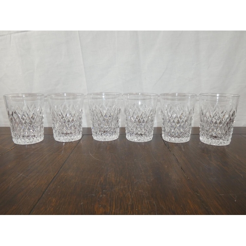 129 - A set of six cased Tyrone Crystal Sperrins 10oz tumblers.