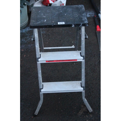 470 - A folding stepladder.