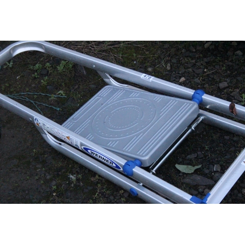 478 - A Werner folding stepladder.