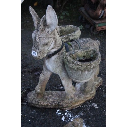 485 - A vintage garden donkey statue/planter.