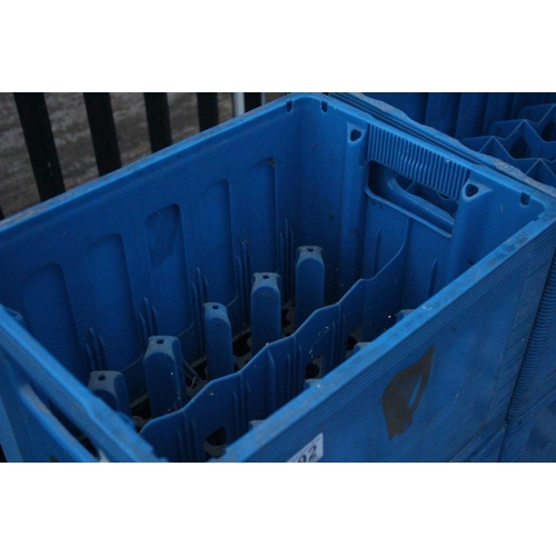 492 - Six plastic 'Harp' bottle crates.