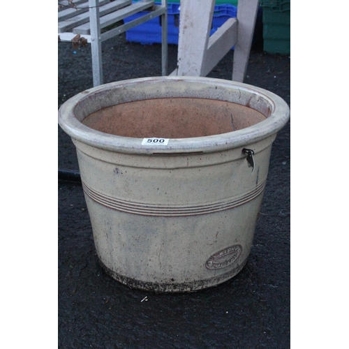 500 - A Heritage Garden Pottery plant pot, measuring 29cm.