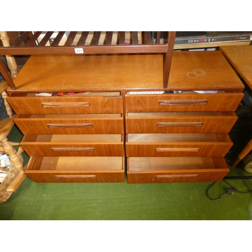 413 - A stunning Mid Century G-Plan chest of 8 drawers.