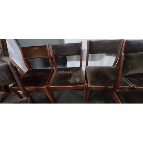 375 - A set of 6 Gplan chairs for restoration.