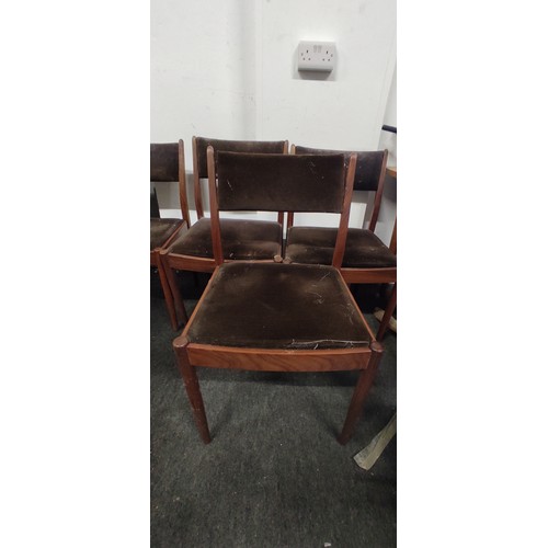 375 - A set of 6 Gplan chairs for restoration.