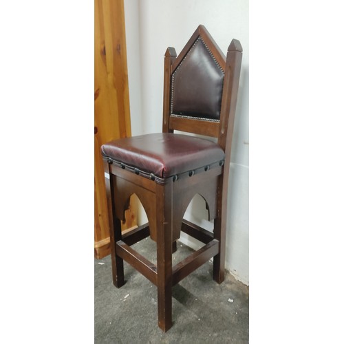 88 - A gothic style high chair.