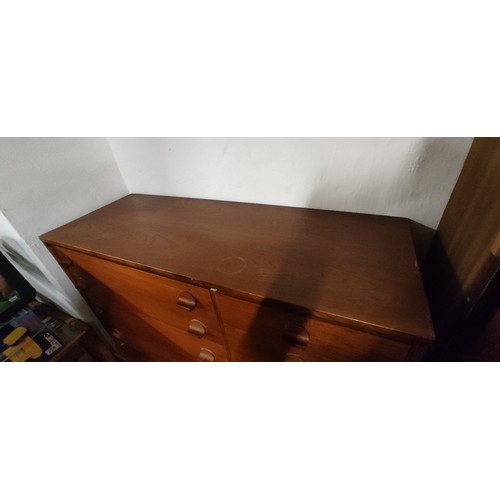 365 - A mid-century chest of eight drawers, 17