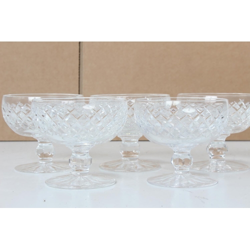 111 - A set of 5 Waterford Crystal dessert bowls.