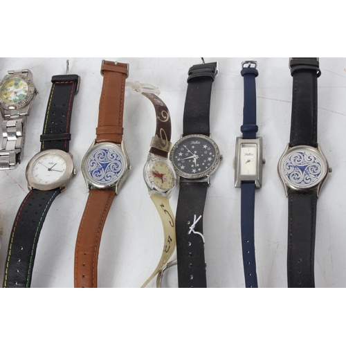 158 - A large assortment of wristwatches.