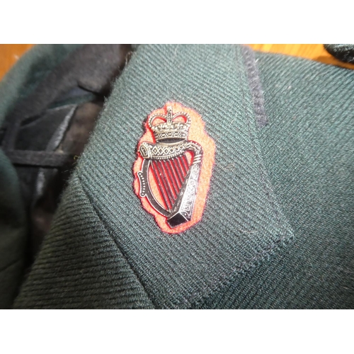 231 - A vintage RUC (Royal Ulster Constabulary) trousers & jacket set, complete with whistle.